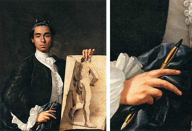 Autorretrato del artista, 1746, Luís Meléndez