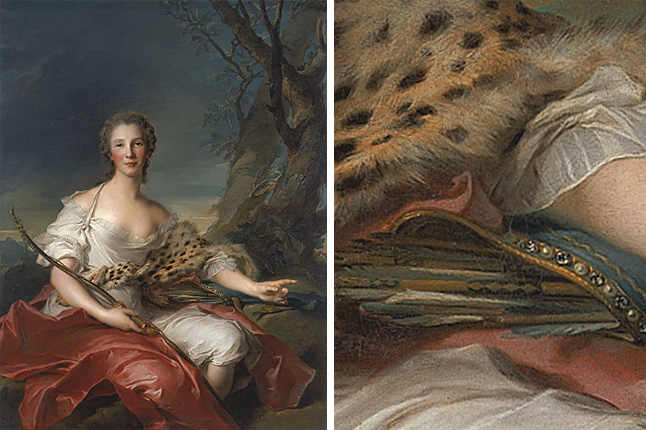 Madame Bouret en Diane, 1745, Jean-Marc Nattier