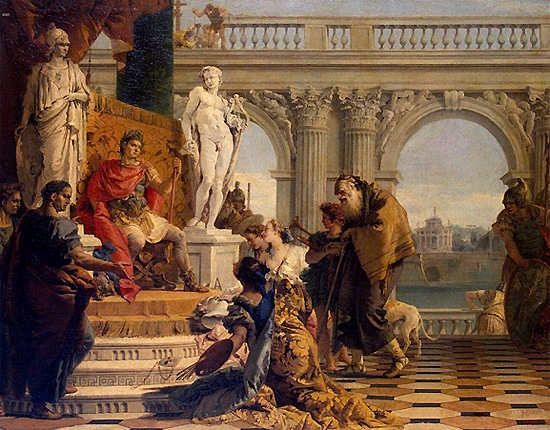 Mécène présente les arts à Auguste, 1743, Giambattista Tiepolo, Musée de l'Ermitage