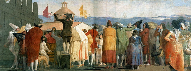 Le nouveau monde, 1791, Giandomenico Tiepolo, Venise, Ca' Rezzonico