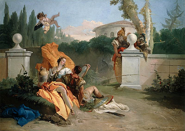 Rinaldo embrujado por Armida, 1745, Giambattista Tiepolo