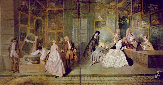 La enseña de Gersaint, 1720, Watteau