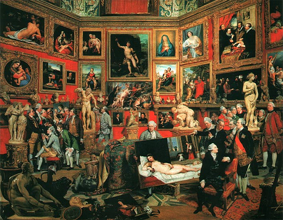 La Tribuna de los Oficios, 1778, Johann Zoffany