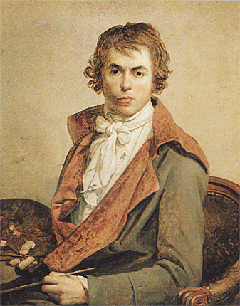 Autorretrato, hacia 1794, Jacques Louis David