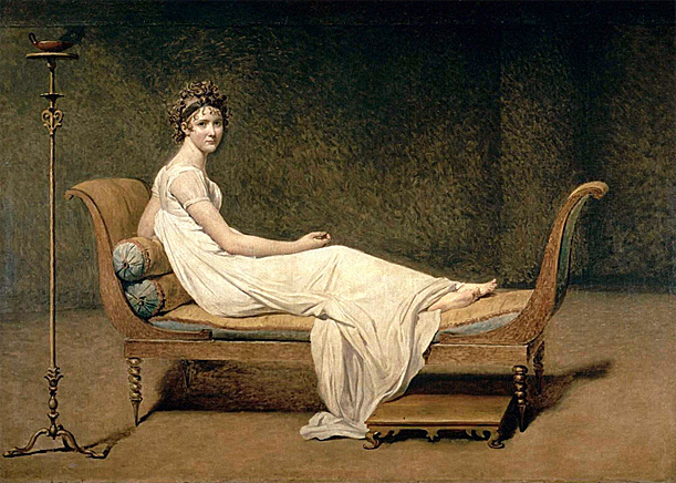 Madame Recamier, 1800, Jacques Louis David