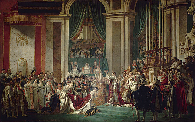 La coronación de Napoleón, Jacques Louis David