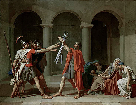 Le serment des Horaces, 1784-1785, Jacques Louis David