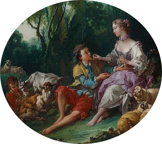Pensent-ils au raisin ?, 1747, François Boucher