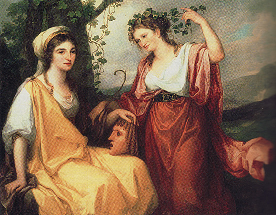 Las musas de la tragedia y de la comedia, 1791, Angelica Kauffmann