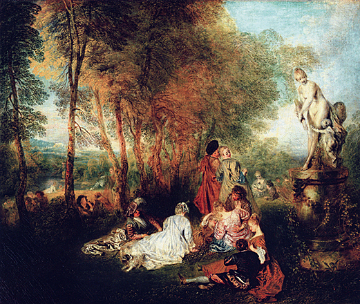 Fiesta del amor, vers 1719, Jean Antoine Watteau