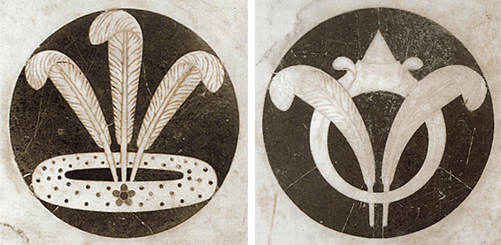 Deux emblèmes de la famille Rucellai