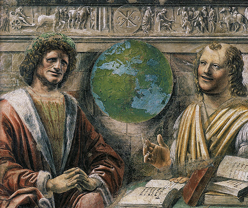 Heráclito y Demócrito, c.1495, Donato Bramante