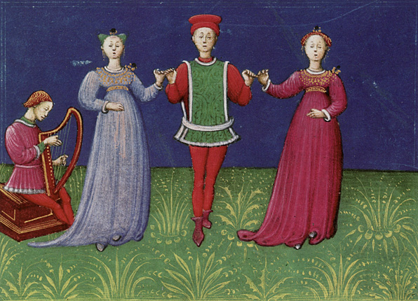 Danseurs, Anonyme lombard, vers 1470