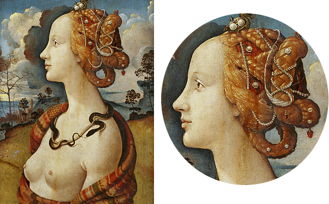 Portrait de Simonetta Vespucci, 1485, Piero di Cosimo