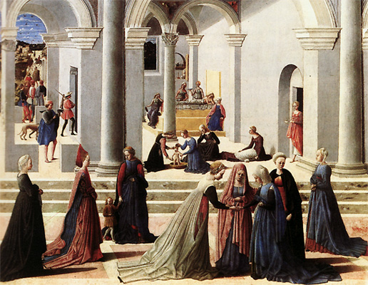 La naissance de la Vierge, vers 1465, Fra Carnevale