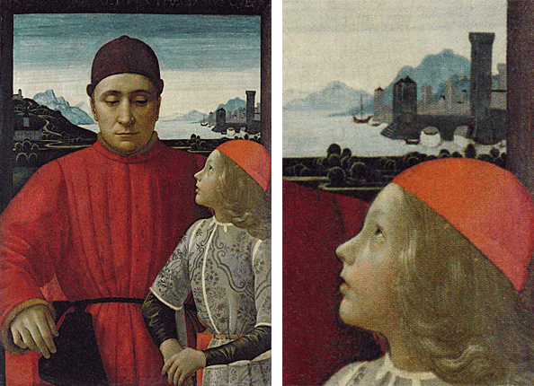 Retrato de Francesco Sassetti y de su hijo Teodoro, Domenico Ghirlandaio