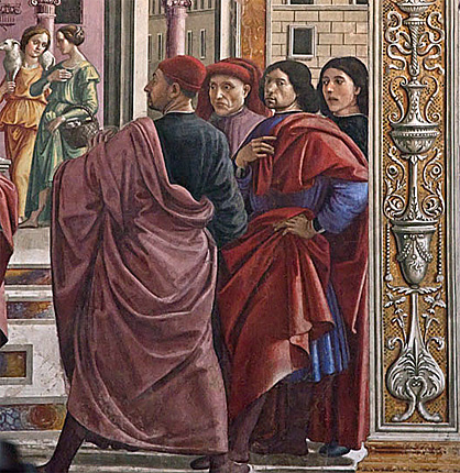 Joaquín expulsado del Templo, Domenico Ghirlandaio