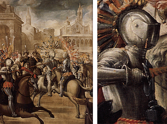 Joute à cheval, anonyme du XVIe siècle