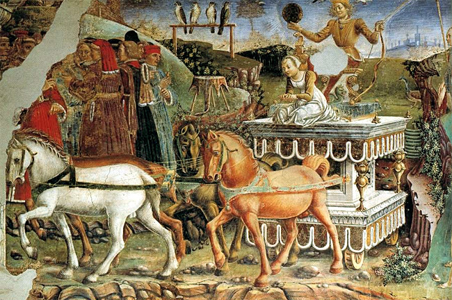 Le triomphe d'Apollon, 1476-1484, Francesco del Cossa