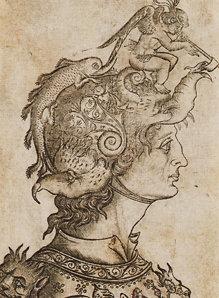 Tête de guerrier, vers 1470-1480, Anonyme florentin