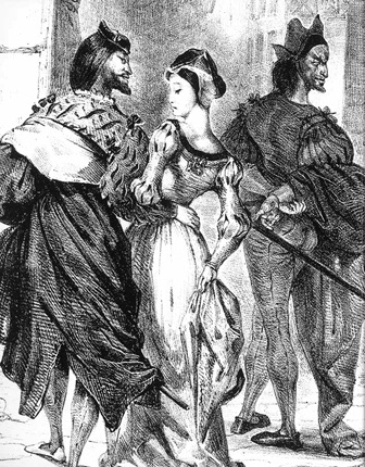 Fausto con Margarita en la cárcel, 1828, Delacroix