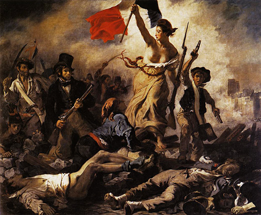 La Libertad guiando al pueblo, 1830, Eugène Delacroix