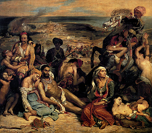 La matanza de Scio, 1824, Eugène Delacroix