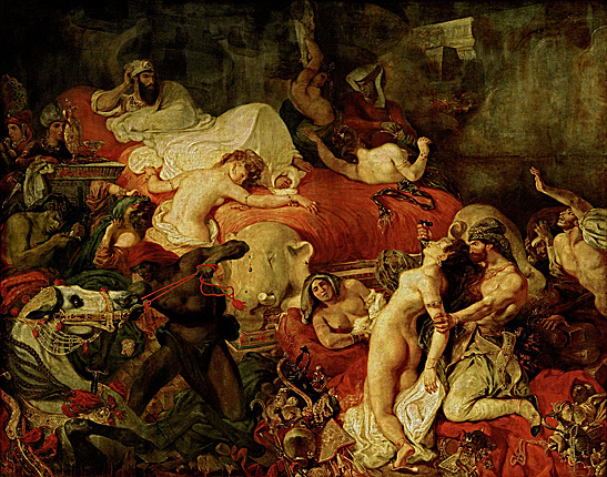 La Muerte de Sardanápalo, Salón de 1827, Eugène Delacroix