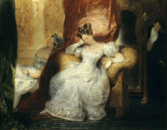 Dos jóvenes sentadas, 1827, Eugène Devéria
