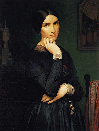 Retrato de Madame Flandrin, 1846, Hippolyte Flandrin