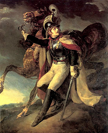 Cuirassier blessé quittant le champ de bataille, 1814, Théodore Géricault