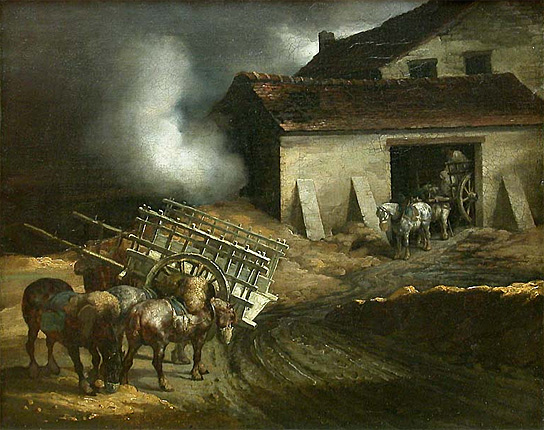 El horno del yeso, hacia 1824, Théodore Géricault