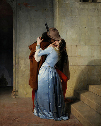 El beso, 1859, Francesco Hayez
