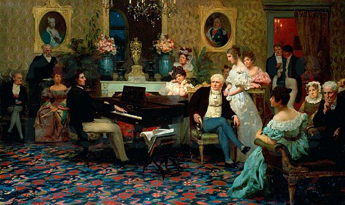 Chopin al piano, 1887, Hendrik Siemiradzki