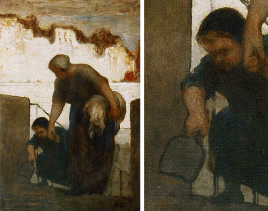 La lavandera, 1863, Honoré Daumier