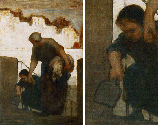 La Blanchisseuse, 1863, Honoré Daumier