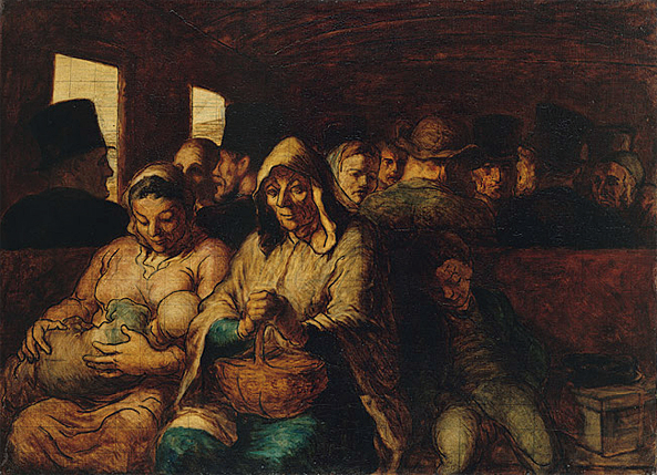 El vagón de la tercera clase, vers 1862-1864, Honoré Daumier