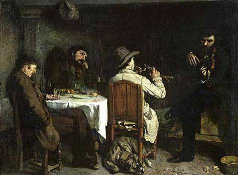 L'Après-dînée à Ornans, 1849, Gustave Courbet