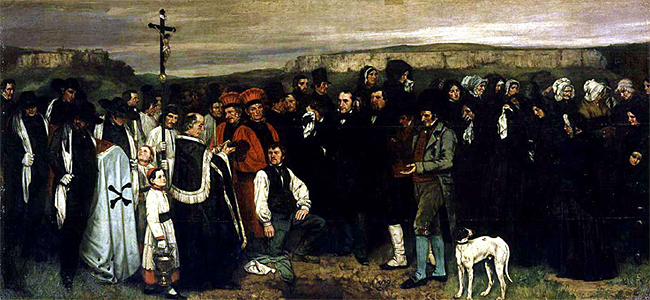 Un enterrement à Ornans, 1850-1851, Gustave Courbet