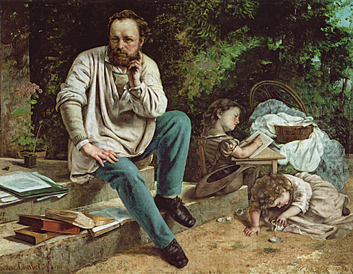 Retrato de P.J. Proudhon, 1865, Gustave Courbet