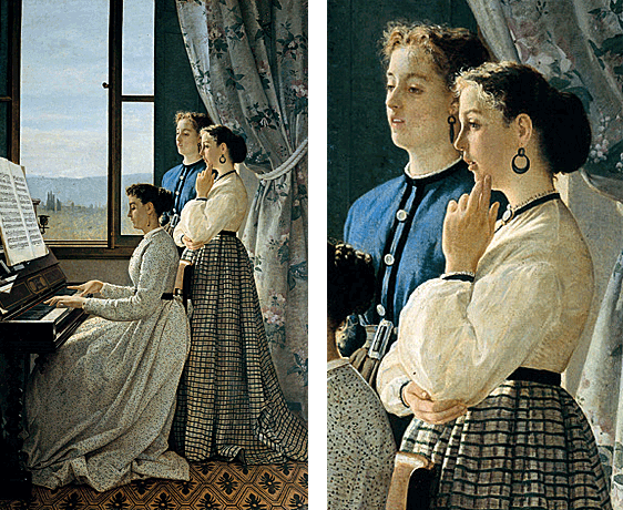 El canto del estornino, 1867, Silvestro Lega