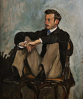Portrait de Pierre-Auguste Renoir, 1867, Jean-Frédéric Bazille