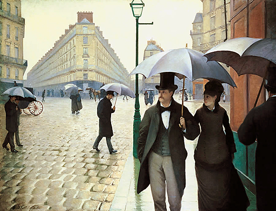 Calle de París en un día de lluvia, 1877, Gustave Caillebotte