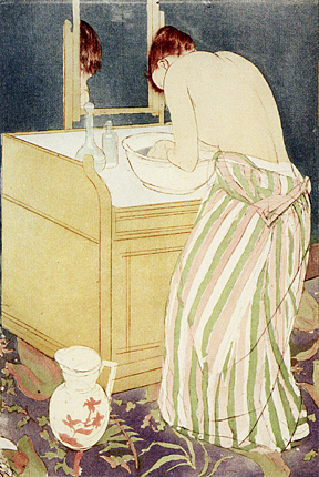 Mujer en la toilette, 1890-1891, Mary Cassatt