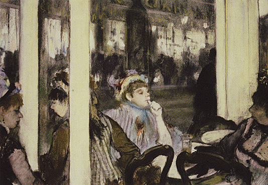 Femmes à la terrasse d'un café, Edgar Degas