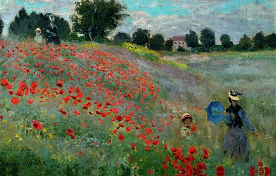 Las amapolas, 1873, Claude Monet