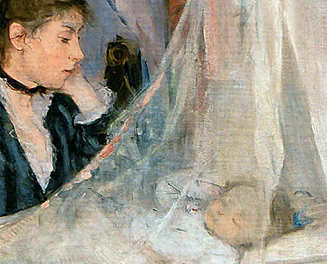 La cuna, 1872, Berthe Morisot