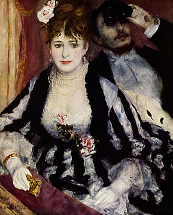 La Loge, 1874, Pierre-Auguste Renoir