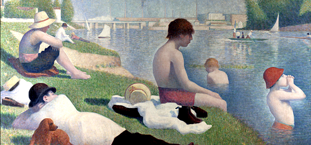Baño en Asnières, 1884 Georges Seurat