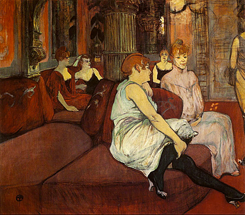Salon de la rue des Moulins, 1894, Henri de Toulouse-Lautrec, Albi, musée Toulouse-Lautrec